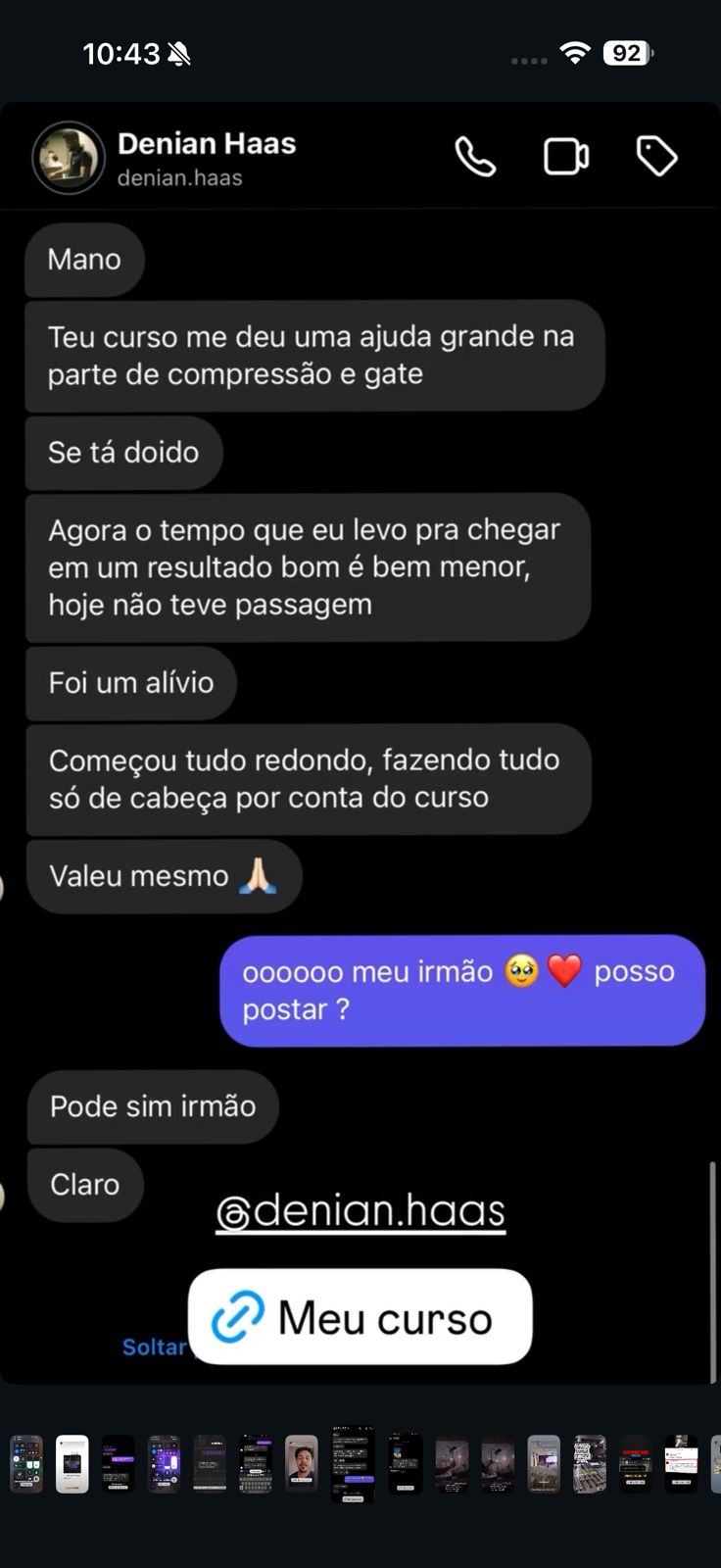 Relato de aluno